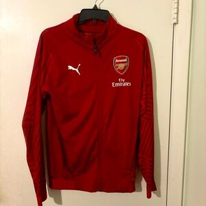 2018/2019 PUMA ARSENAL FULL ZIP SOCCER TRACK FLY EMIRATES JACKET (Size S)